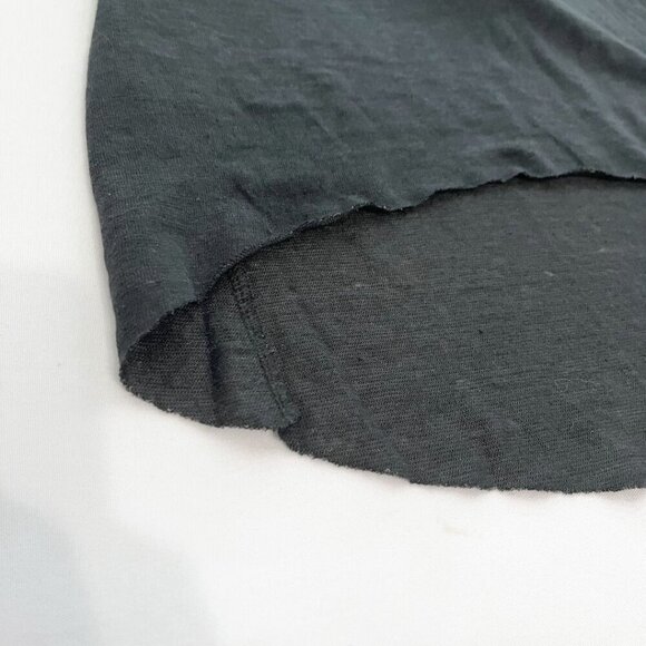 MAJESTIC FILATURES BLACK LINEN BLEND SHORT SLEEVE MAXI DRESS - XS (1) - Picture 7 of 9